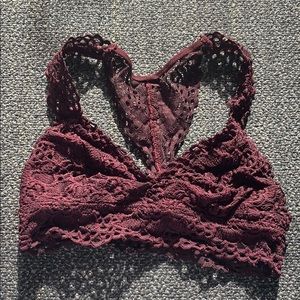 Aerie - maroon bralette!! Super cute!!!